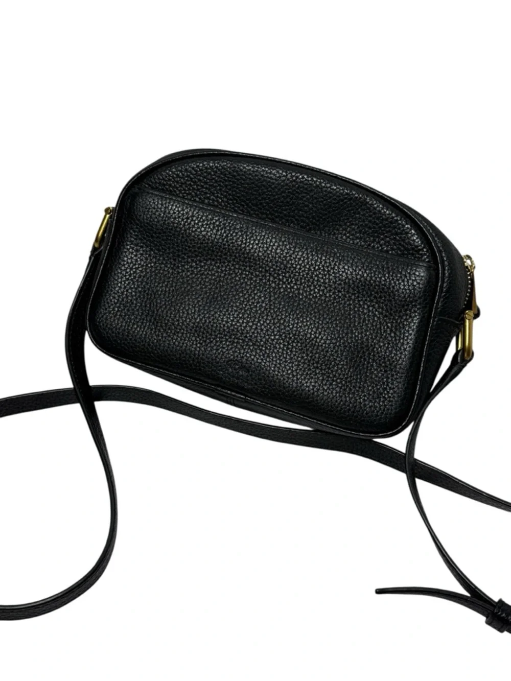 J. Crew Devon‎ Camera Bag Black Leather Crossbody